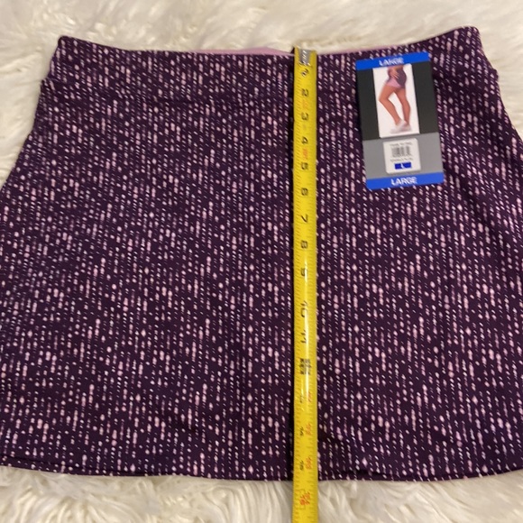 Tranquility Skorts size L brand new with tags color purple and white design - Picture 12 of 12